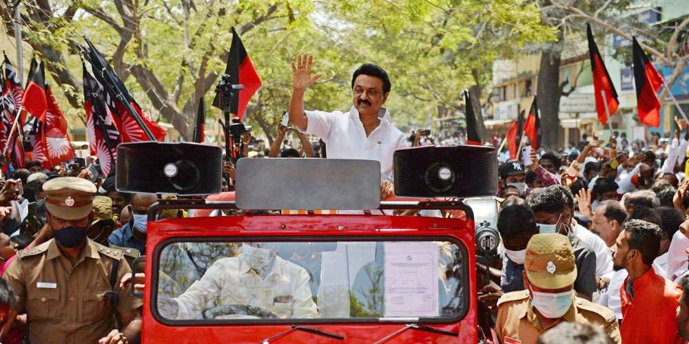DMK supporters rally Tamil Nadu