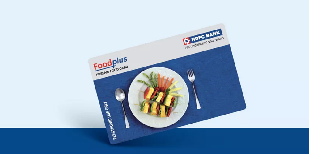 HDFC Food Plus Card login screen