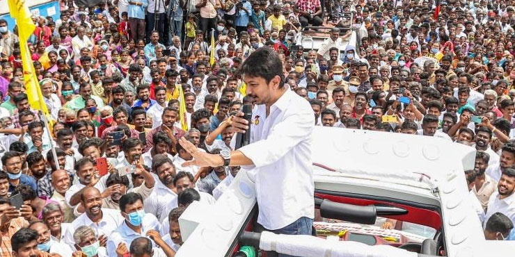 Udhayanidhi Stalin DMK strategy against Vijay in Perambur