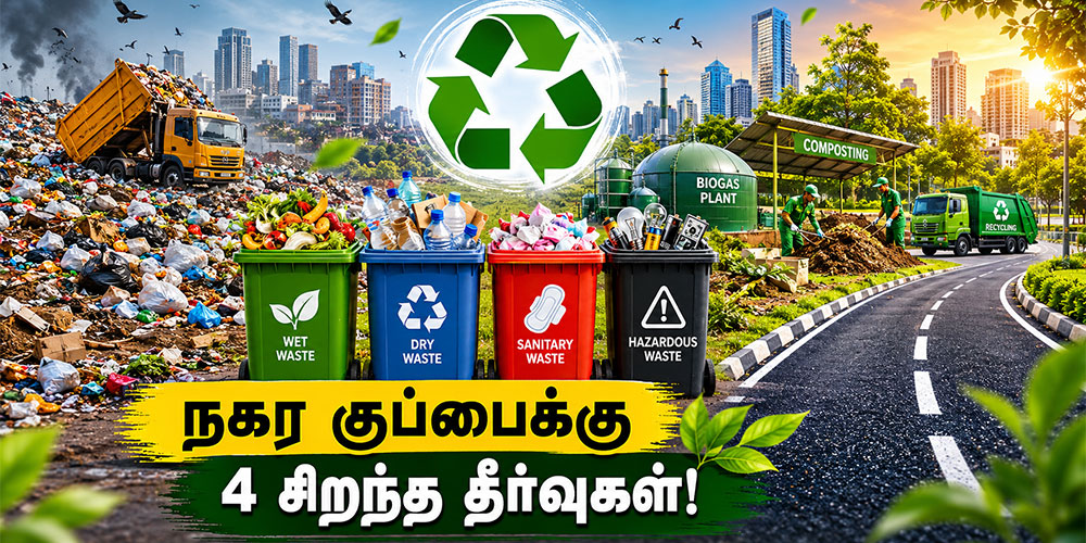 நகரங்களில் சேரும் குப்பைகளை கட்டுப்படுத்தும் நவீன முறைகள்