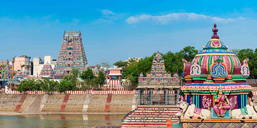 மயிலாப்பூர் கபாலீஸ்வரர் கோவிலின் முன்பகுதி தோற்றம்