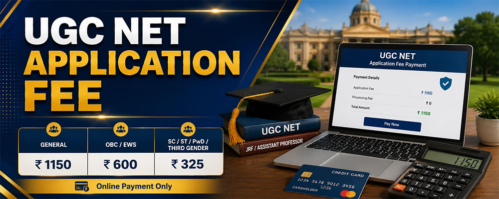 UGC NET Application Form 2026 application fee details